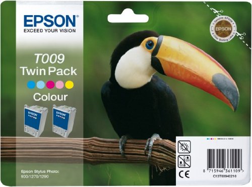 Epson Stylus Photo (Twin Pack) T009 colour ink cartridge C13T009402