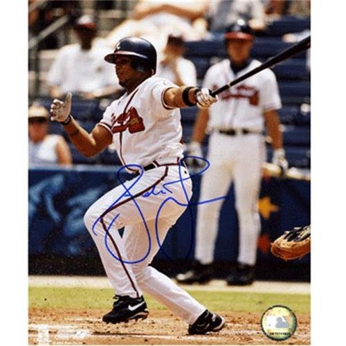 Andruw Jones Autographed Atlanta Braves (Hitting) 8x10 Photo