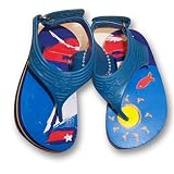 Infant Toddler Boy &acute; s Blue Flip Flop Thong Sandals - cod. B001BKFGDE