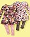 Flapdoodles Little Girl Smocked Empire Dress & Leggings Set