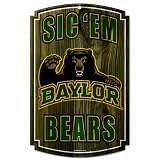 NCAA Baylor Bears Wood Sign