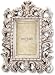 Segura Shabby Distressed White Open Scrollwork Picture Frame 4x6