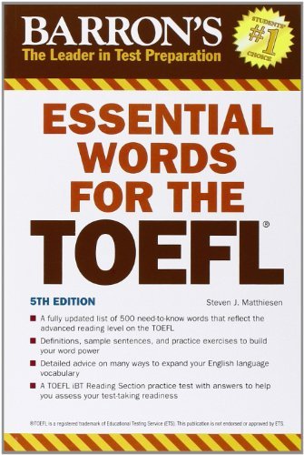 Essential Words for the TOEFL (Barron's Essential Words for the TOEFL)