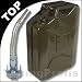 Produkt-Bild: Oxid7 Metall Benzinkanister 20 Liter 20L + Ausgie&szlig;er flexibel