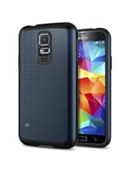 Spigen? [AIR CUSHION] Samsung Galaxy S5 Case Slim [Armor] [Slim Armor Metal Slate] DOTTED Design Slim Fit Dual Layer Protective Case for Galaxy S5 / Galaxy SV / Galaxy S V (2014) - Metal Slate (SGP10751)