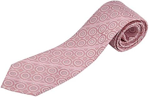 Peylos Men Classic Pllka Dots Necktie Pink