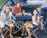 Northpole 4 Person Collapsible Camp Table w/ 4 Chairs