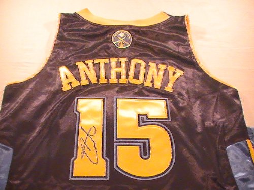 CARMELO ANTHONY SIGNED AUTOGRAPHED JERSEY DENVER NUGGETS