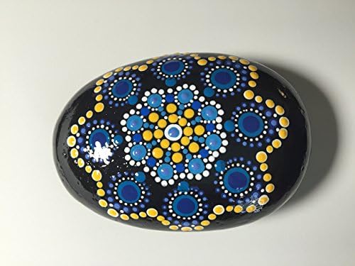 Hand Painted Mandala Stone #88