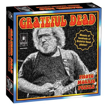 Grateful Dead Jerry Garcia Photo Mosaic Jigsaw Puzzle