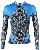 QinYing Women Patterns Stylish Breathable Bicycle Jersey Long Sleeve