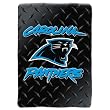 Carolina Panthers Diamond Plate Raschel Blanket/Throw - NFL Football