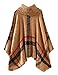 Mooncolour Women's Assorted Colors Striped Irregular Knitting Cape Cloak