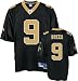 Drew Brees Black Reebok NFL Premier New Orleans Saints Jersey