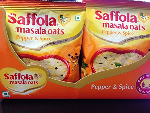 Saffola Masala Oats - Pepper & Spice- 40g x 12 Pack