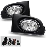 01-03 Honda Civic 2 4 Dr OEM Style Clear Fog Lights Kit by Matrix
