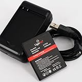 Eigertec 1400mAh High Capacity Battery Charger Kit with USB Output for T-Mo ....