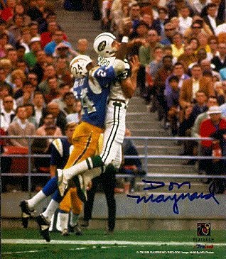 Autographed/Hand Signed Don Maynard New York Jets 8x10 Photo