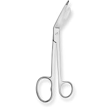 Stainless Steel Non Sterile Lister Bandage Scissor with One Large Ring, 8" Length, For Single Use (Pack of 100)