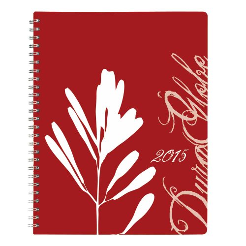 Blueline 2015 Duraglobe Monthly Planner, Twin-Wire, Joyful, Flexible Cover, 8.87 x 7.12 Inches (C230.F83T-15)