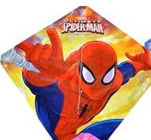 Spiderman Licensed Character 22" Kites, and Play Sets Includes Coloring Book, Bubbles and Crayons
