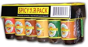 Hot Sauce Gift Set, Dave's Gourmet Spicy 12 Pack, .75-Ounces Each, Glass Jars (Pack of Twelve Jars)