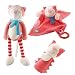 Haba Cat Kiki Dangling Animal with Magnetic Hands Plus Additional Cuddling Muslin With Teething Ring and Clutching Figure
