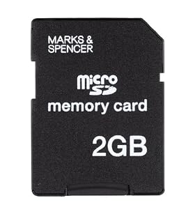 "M&and;S 2GB Micro SD Memory Card"