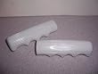 Pyramid White Finger Groove Stingray Style Grips Bike Bicycle