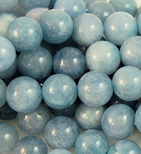 12mm Aquamarine Round Gemstone Beads -14.75 Strand