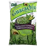 El Sabroso Guacachip, Guacamole Flavored Tortilla Chips, 12-Ounce Packages (Pack of 12)