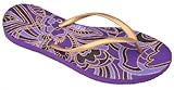Dupe CHARME ESTAMPADA WOMANS Rubber Flip Flops PURPLE 33/34BR