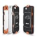 iPhone 6 Plus Case, iPhone 6s plus Case Outdoor Heavy Duty Slim Fits Dual Layer [ShockProof] [Built-in Screen Protector] Hybrid Rugged Shell With [Climbing Carabiner Hook] for Apple 5.5 inch - Orange