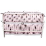 Bask Home Diamond Pink 3-Piece Crib Set
