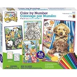 FRIENDLY ANIMALS PENCIL BY NUMBER