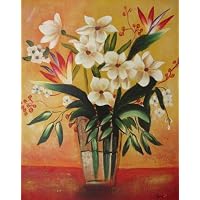 20X24 inch Abstract Art Hand-painted Oil Painting Lilies