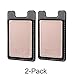 Cell Phone Credit Card Holder [2 Pack], Fintie Premium PU Leather Stick on ID Business Card Wallet Case Pouch for iPhone Samsung Galaxy LG and Most Smartphones, Rose Gold