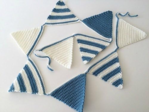Blue Crochet Garland / Bunting