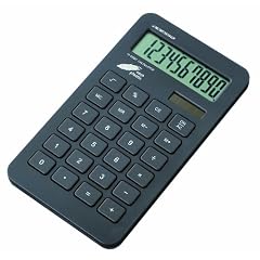ADESSO(アデッソ) 10桁表示 ソーラー エコフレンドリー電卓(ナイスサイズ) ブラック AQ-421BK