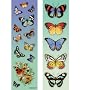 Beautiful Butterflies Sticker Strips (8 strips) - perfect Party Bag Fillers for Boys & Girls