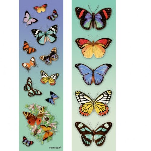 Beautiful Butterflies Sticker Strips