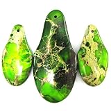 58mm green variscite bottle earring pendant bead