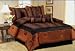 7 Piece Faux Silk Leopard Printing Comforter Set Bedding-in-a-bag, Brown, King 7 Piece Faux Silk Leopard Printing Comforter Set Bedding-in-a-bag, Brown, King