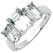 1.80 Carat Genuine Aquamarine Sterling Silver Ring