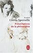 Pr�sentations de la philosophie