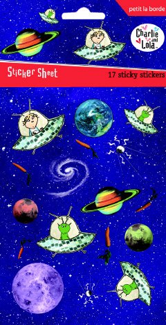 Charlie and Lola Space Sticker Sheet