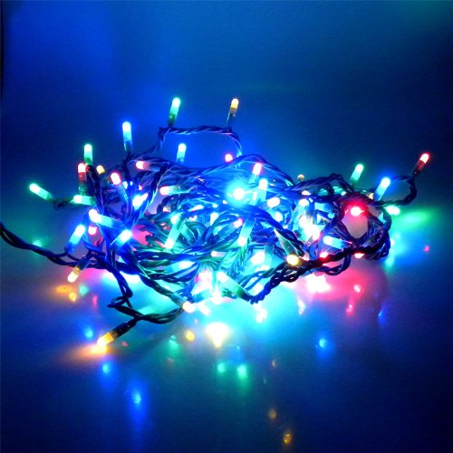 100 LED Lichterkette 10m MULTI 8 Programme aussen