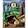 Oakland Athletics MLB Woven Tapestry Throw (Home Field Advantage) (48x60")"