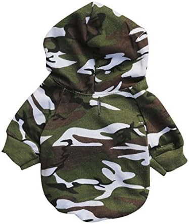Puppy Pet Dog Clothes Camouflage Sweatshirts Hot Soft Summer (XS)