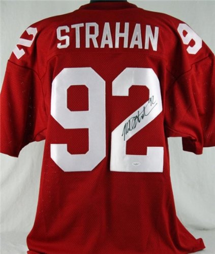 Giants Michael Strahan Authentic Autographed/Hand Signed Jersey JSA #w80945